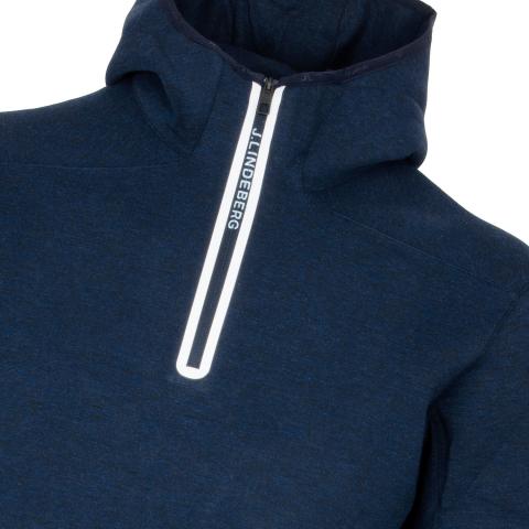 J Lindeberg Logo Zip Hoodie